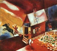 CHAGALL The Flying Carriage
