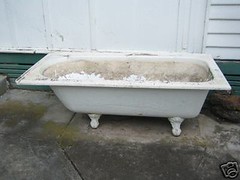 antique clawfoot bath