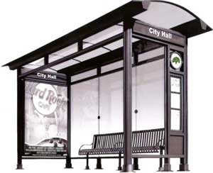 Bus Shelter, City of Oakland, California, Street Furniture