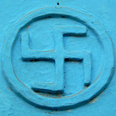 Turquoise Swastika
