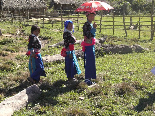 Hmong girls in Traditional clothing