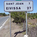 Ibiza - Ibizan Route Destination Kilometre Marker