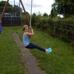 Emma on the rope slide<br/>29 Jun 2014