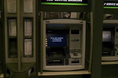 Broken ATM