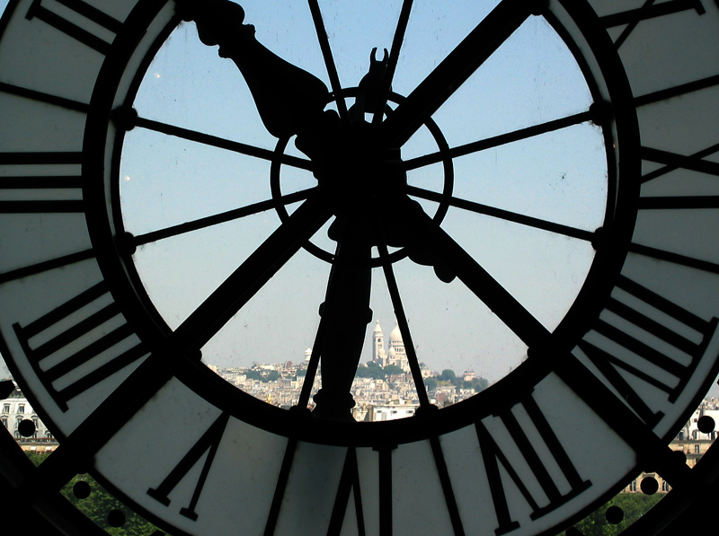 Through the clock at the Musee d'Orsay