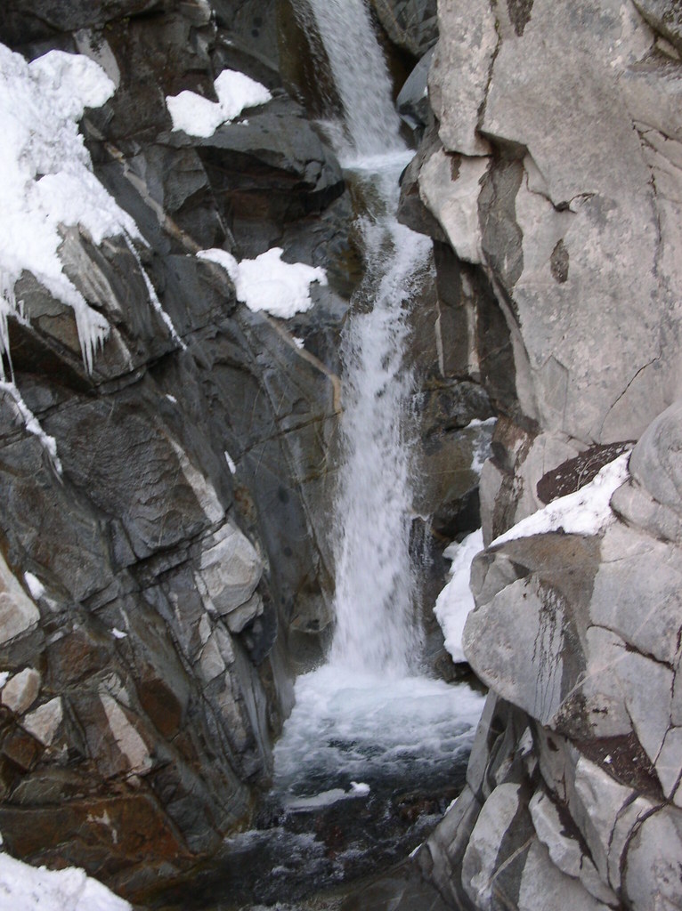 A waterfall found in the park