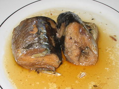 Stewed mackerel pike
