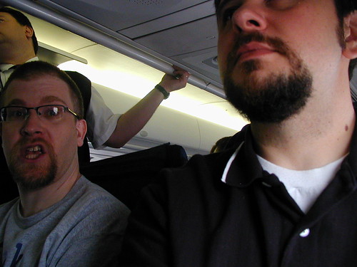 Evebird and me on a plane