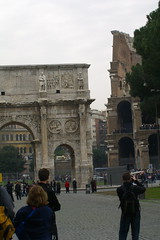 Arch of Constantine and the Colosseum