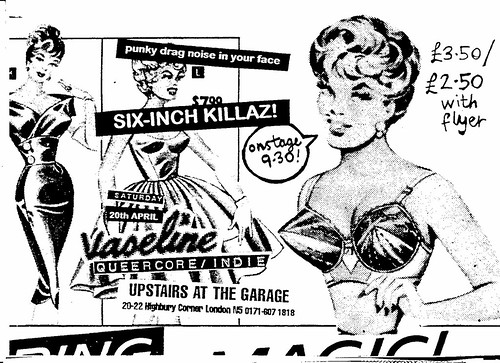 Club Vaseline @ The Garage, 20/04/96