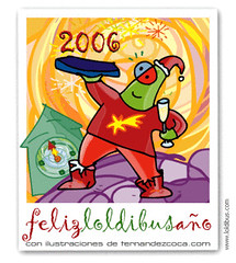 Felicitación año nuevo 2006 de la colección loldibus.com de fernandezcoca.com