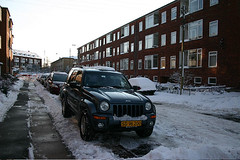 Jeep i snevejr
