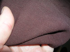 the brown fabric