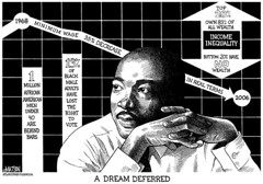 Martin Luther King Day editorial cartoon, R.J. Matson