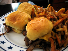 sliders and fries