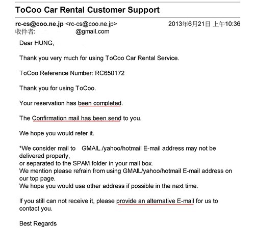 Gmail - ToCoo Car Rental Customer Support 1