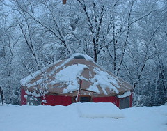 yurt snow