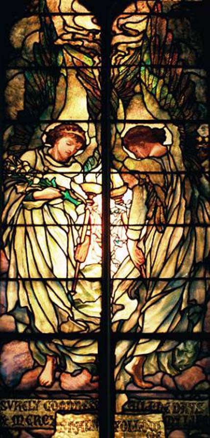 23rd Psalm window angels