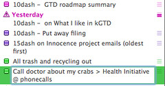 kGTD - iCal task with Projec and Context