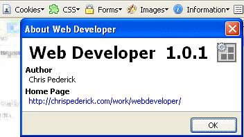 Webdeveloper extensions