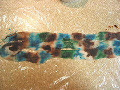Dyeing fiber - colored