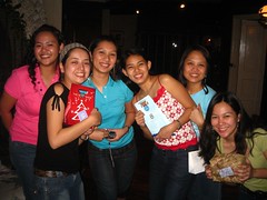 With our exchanged gifts :)