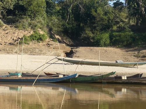 the sandy shores of the Mekong