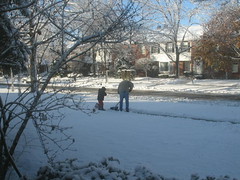 shoveling snow