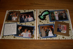 Wedding Reception Scrapbook -- Spread 1