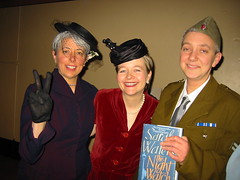 my girlfriend Amy with Sarah Waters and our friend Helen Sandler