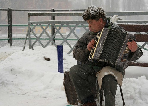 cold accordian man