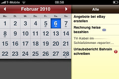 Screenshot 2do Kalenderübersicht