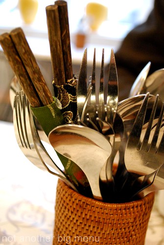 Bonda Cafe - cutlery  on table