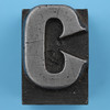 metal type letter C