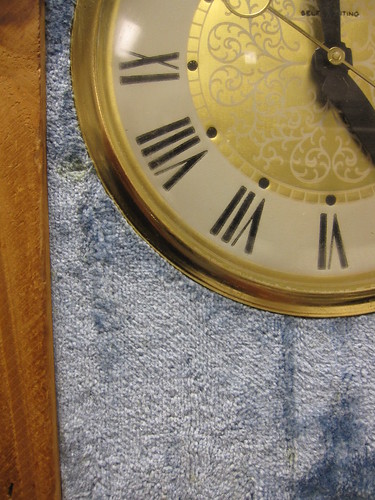 carpet clock close up