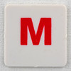 hangman tile red letter M