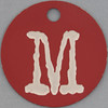 pink tag letter M