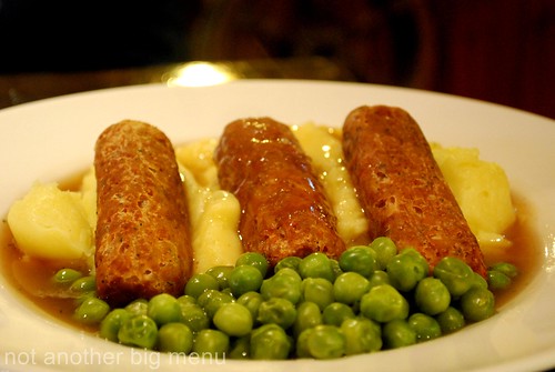The Ocean Deck Inn - Veggie sausage and mustard mash £8.25