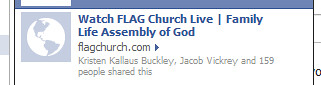 Facebook Status - Watch FLAG Church