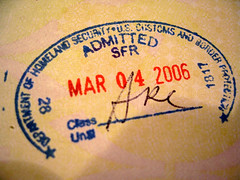 US Immigration Stamp - changed again
