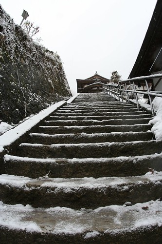 stone steps of Yamadera temple