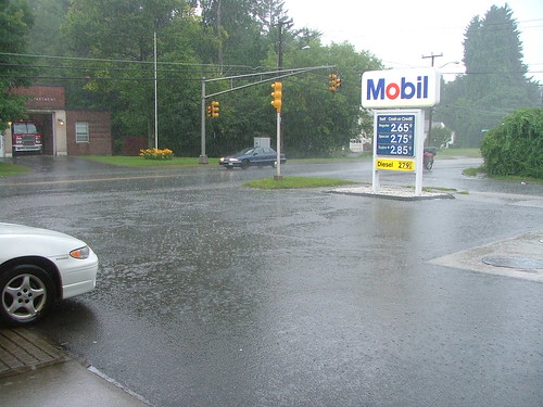 pouring rain in upstate NY