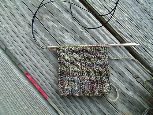 Back of Cabled Sock