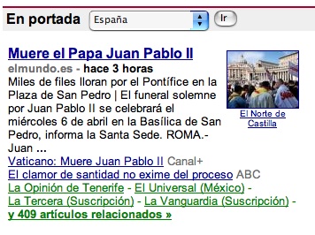Google mata a Juan Pablo II