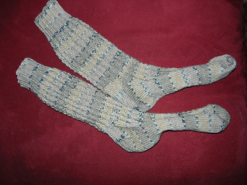Completed socks