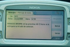 ADSL de Wanadoo por SMS