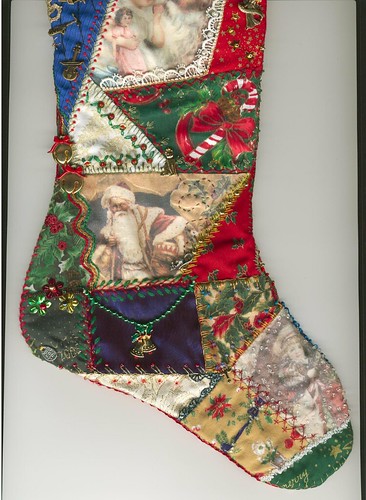 Foot of reverse side of stocking