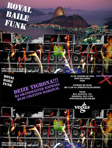 Flyer Royal Baile Funk - 16/1/2006 no Vegas em Sao Paulo