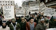 Islamic protesters