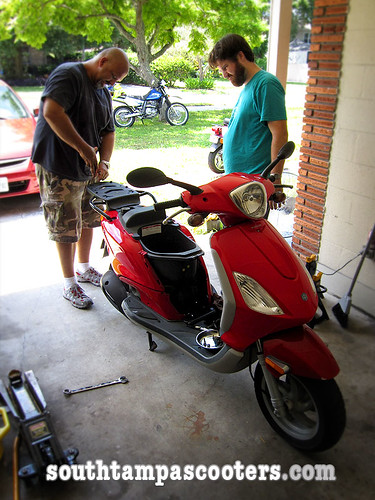 Tuning up Tyler's Scooter